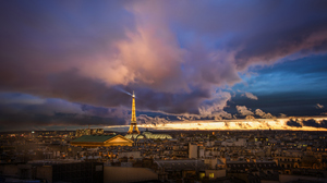Trey Ratcliff Photography 4K France City Eiffel Tower Clouds 3840x2160 Wallpaper