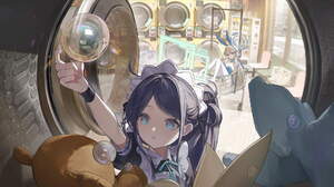 Blue Archive Washing Machine Bubbles Bunny Ears Anime Girls Asuma Toki Blue Archive Maid Maid Outfit 1920x1081 Wallpaper