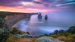 Nature Photography Landscape Long Exposure Australia Road Cliff Sea Sky Clouds 6720x4480 Wallpaper