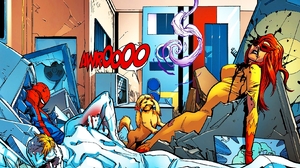 Dog Firestar Marvel Comics Iceman Marvel Comics Marvel Comics Peter Parker Spider Man Spider Verse 1650x1368 Wallpaper