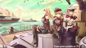 Anime Anime Girls Kantai Collection Bismarck KanColle Graf Zeppelin KanColle Prinz Eugen KanColle Lo 2800x1783 Wallpaper