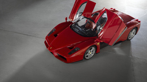Ferrari Enzo Ferrari Red Cars Sports Car Italian Cars Car Vehicle Scissor Doors 5000x3333 Wallpaper