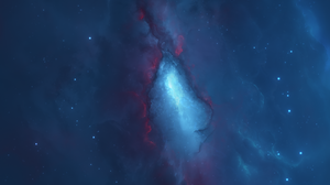 Space Starkiteckt Nebula Blue Stars 5120x3200 wallpaper