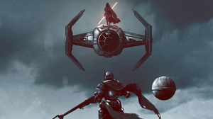 The Mandalorian Character Tie Fighter Star Wars Sith Star Wars 3840x2160 Wallpaper