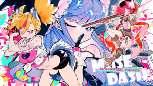 MuseDash Buro Marija Anime Girls Colorful Gun One Eye Closed Boots 1920x1080 Wallpaper
