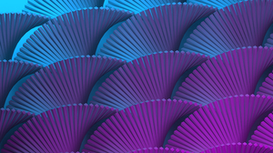 3D Abstract Colorful Neon Modern Pattern Blue Purple Render Wavy Lines Geometry Artwork Digital Art  3840x2160 wallpaper