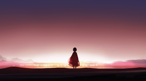 Anime Sunset 5640x2400 wallpaper