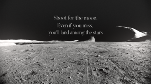 Quote Moon Lunar Surface Space Monochrome Text 3272x2082 Wallpaper