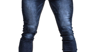 Pants Jeans Men Model Shirtless Tattoo Sneakers Studio 1001x1500 Wallpaper