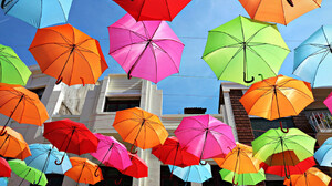 Artistic Colorful Colors Umbrella 1600x1000 Wallpaper