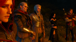 The Witcher 3 Wild Hunt Geralt Of Rivia Avallach Yennefer Of Vengerberg Eskel Video Game Characters  1920x1080 Wallpaper