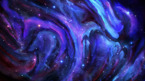 ERA 7 Digital Art Digital Artwork Illustration Space Art Space Galaxy Stars Blue Purple 2560x1440 Wallpaper