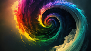 Storm Rainbow Storm Colorful Vertical 4096x6144 Wallpaper
