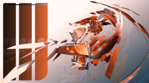 Artwork Abstract 3D Abstract Digital Art CGi Simple Background 3840x2160 Wallpaper