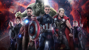 Avengers Age Of Ultron Black Widow Captain America Chris Evans Chris Hemsworth Hawkeye Hulk Iron Man 1920x1200 Wallpaper
