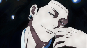 Suguru Geto Anime Boys Jujutsu Kaisen Smiling Ear Piercing Scars Looking At Viewer Anime Anime Scree 3840x2160 wallpaper