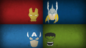 The Avengers Blo0p Captain America Iron Man Thor Hulk Collage 1920x1080 Wallpaper