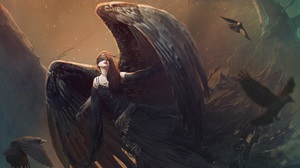 Fantasy Angel 2560x1440 Wallpaper