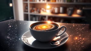 Coffee Coffee Cup Galaxy CGi Drink 3640x2048 Wallpaper