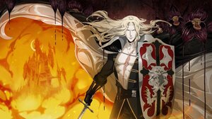 Castlevania Castlevania Anime Castlevania Symphony Of The Night Alucard Castle Vampire Anime Fire Kn 4096x2304 Wallpaper
