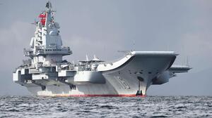 Peoples Liberation Army Navy Type 001 Aircraft Carrier J 15 Military Vehicle Water Sky Clouds Flag S 4928x3280 wallpaper