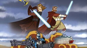 Anakin Skywalker Obi Wan Kenobi Clone Trooper 2362x1481 Wallpaper