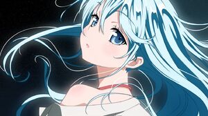 Anime Anime Girls Denpa Onna To Seishun Otoko Blue Hair Blue Eyes 1440x900 Wallpaper