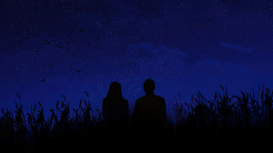Stars Night Love Nightscape Galaxy Midnight 3840x2160 Wallpaper
