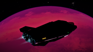 Elite Dangerous ASP Explorer Dark Space Red Pink Screen Shot Spaceship Science Fiction 3440x1440 Wallpaper