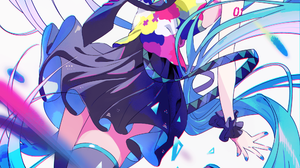 Anime Artwork Anime Girls Vocaloid Hatsune Miku Blue Hair Twintails 2000x3142 Wallpaper