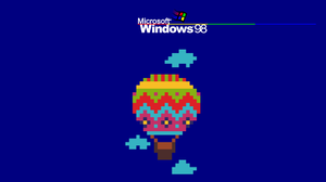 Microsoft Windows Windows Logo Minimalism Simple Background Blue Background Colorful Pixels Pixel Ar 1920x1080 wallpaper