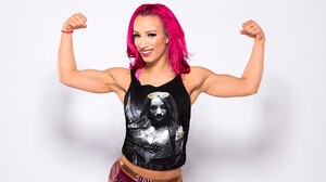 Pink Hair Sasha Banks Wwe Woman Wrestler 1920x1080 Wallpaper