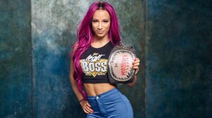 WWE Wrestling Sasha Banks Dyed Hair Purple Hair 1920x1080 Wallpaper