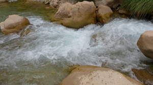 River Flowing Greece Water Nature Waves Rocks 3968x2232 Wallpaper