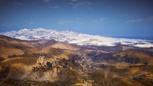 Castle England Medieval Mountains Wasteland Landscape Assassin Creed Vikings Assassins Creed Assassi 3840x2160 Wallpaper
