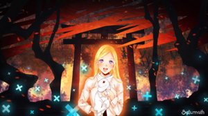 Bishamonten Noragami Blonde Rabbit 2560x1440 Wallpaper