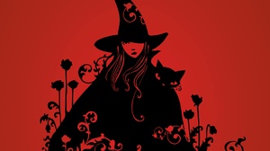Cat Witch Hat 1920x1080 Wallpaper