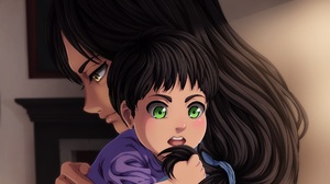 Eren Yeager Baby Carla Yeager 2000x1728 Wallpaper