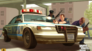 Grand Theft Auto IV Liberty City Police Police Cars Grand Theft Auto Rockstar Games Video Games Artw 1920x1200 Wallpaper