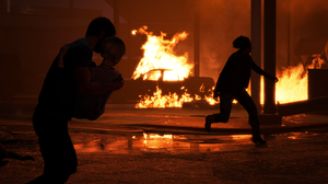 Video Games The Last Of Us Fire Screen Shot CGi Car 5120x2880 Wallpaper