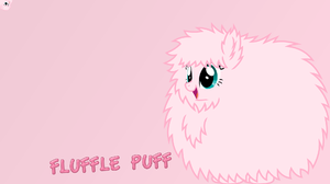 My Little Pony Fluffle Puff Pink Background Artwork Typography 1920x1080 Wallpaper