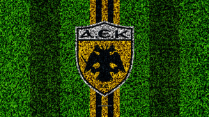 Aek Athens F C Emblem Logo Soccer 3840x2400 wallpaper