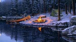 Artistic Camping 1920x1200 Wallpaper