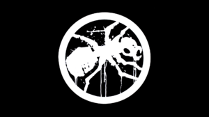 The Prodigy Ants Circle Logo Minimalism Black Background 1920x1080 wallpaper