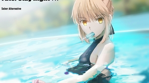 Saber Fate Series Fate Grand Order Saber Alter In Water Fate Stay Night Fate Stay Night Heavens Feel 1378x918 Wallpaper