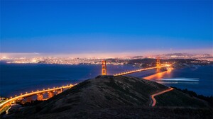 Bridge Light Night Road San Francisco 1920x1080 Wallpaper