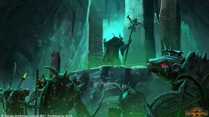 Warhammer Warhammer Fantasy Skaven Rats Medieval Magic Red Eyes Green Creature 1600x900 Wallpaper