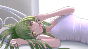 Anime Anime Girls Code Geass C C Code Geass Long Hair Green Hair Super Robot Taisen Artwork Digital  2894x2039 Wallpaper