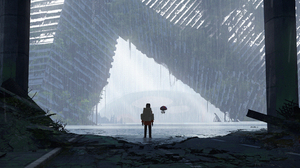 Asteroid Artist Ruins Pokemon Rain 3000x1358 wallpaper