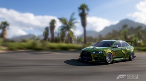 Car Forza Forza Horizon 5 Video Games CGi Front Angle View Clouds Palm Trees 1728x1080 Wallpaper